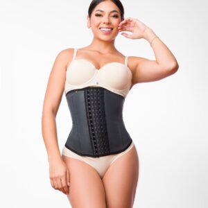 EXPOSED LATEX WAISTBAND SEWN CLASP