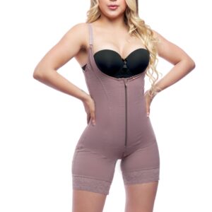 ZIPPER SHORT GIRDLE WITH STRIPS