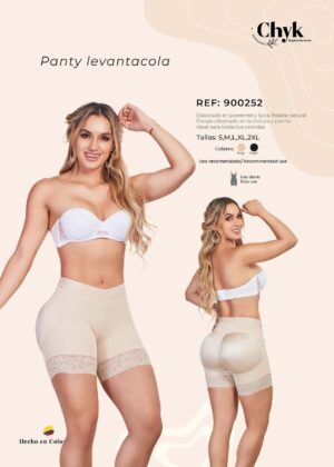 900252 PANTY LEVANTACOLA ENCAJE SILICONADO REF 1026