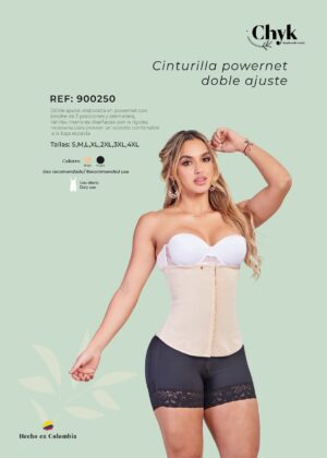 Double Adjustment Powernet Waistband. Ref 1056 - Image 3